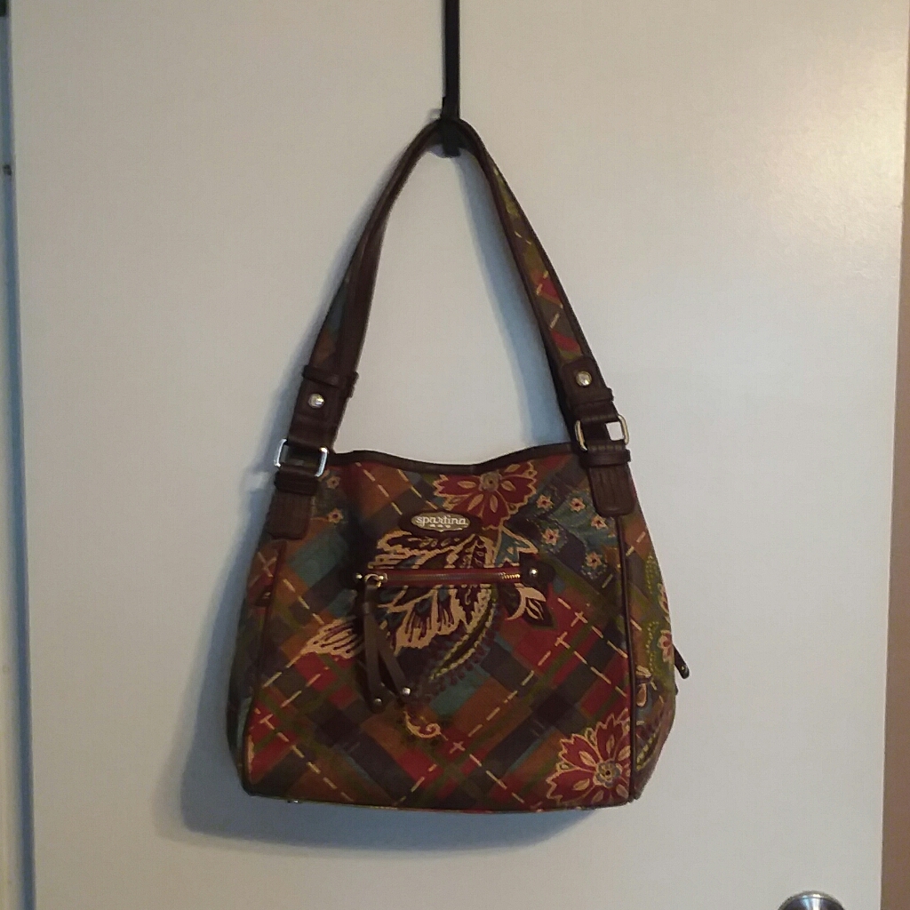 Sportina 449 Large Gracie Floral & Plaid Bag